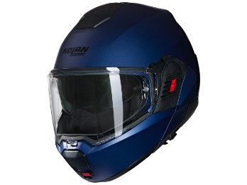 N120-1 N-Com Classico Nobile 313 Motorradhelm (Blaumatt)