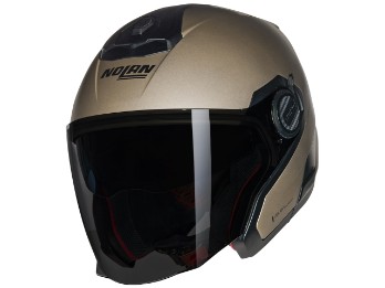 N40-5 N-Com Classico Nobile 317 Motorradhelm (Beigematt/Schwarz)