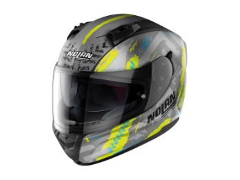 N60-6 Wheelspin Integralhelm (graumatt/gelb/blau)