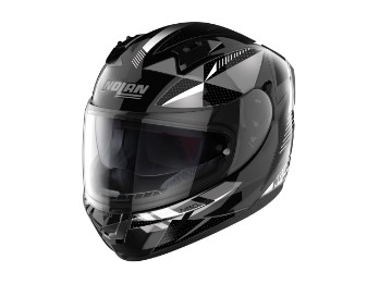 N60-6 Wiring Integralhelm (Schwarz/Weiß/Silber)