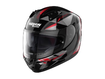N60-6 Wiring Integralhelm (Schwarz/Rot/Silber)