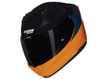 N60-6 Verniciatura Speciale 342 Motorradhelm (Orange/Schwarz/Blau)