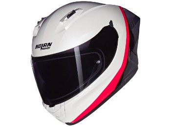 N60-6 Sport Verniciatura Speciale 347 Motorradhelm (Weiß/Schwarz/Silber)
