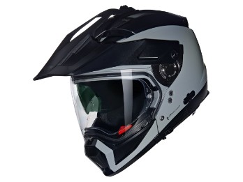 N70-2X N-Com Classico Motorradhelm (Graumatt)