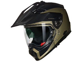 N70-2X N-Com Classico Nobile 314 Motorradhelm (Grau/Schwarz)