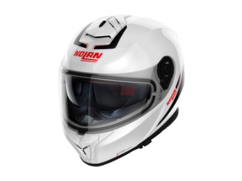 N80-8 Staple N-COM Integralhelm (weiss/rot)