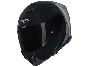 N80-8 N-Com Verniciatura Speciale 343 Motorradhelm (Schwarz/Grau)