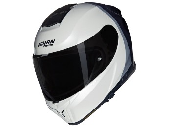 N80-8 N-Com Verniciatura Speciale 344 Motorradhelm (Perlweiß/Schwarz)