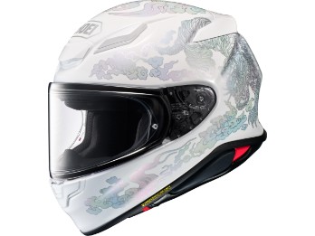 NXR2 Fearless Motorradhelm (Weiß/Silber)