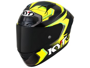 NZ-Race Competition Integralhelm (Carbon/Gelb)