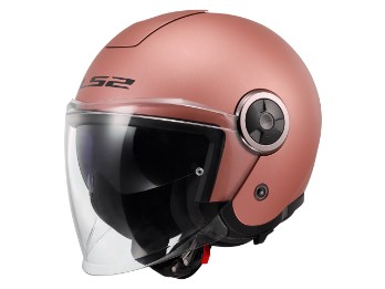 OF620 Classy Solid Motorradhelm (Rosegoldmatt)