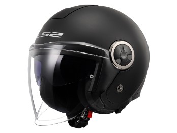 OF620 Classy Solid Motorradhelm (Schwarzmatt)
