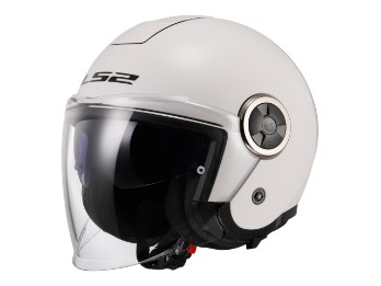 OF620 Classy Solid Motorradhelm (Weiß)