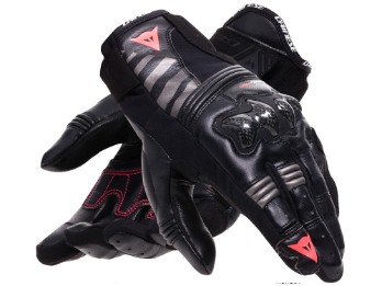 Reacto Carbon Motorradhandschuhe Damen (schwarz / pink)