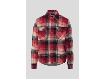 Houston Rider Shirt Motorradhemd (Rot/Schwarz/Beige)