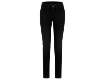 Jeans RT Mid Waist Slim Lady incl. Protektoren (Schwarz)