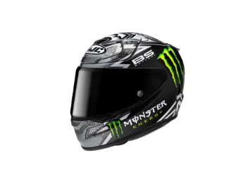 RPHA 12 Quartararo Replica Black Motorradhelm (Schwarz/Weiß/)