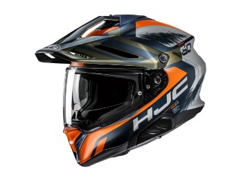 RPHA 60 Quid Motorradhelm (Orange/Blau/Grau)