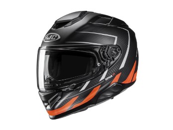 RPHA 71 Carbon Cano MC6HSF Motorradhelm (Schwarzmatt/Orange)
