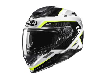 RPHA 71 Ellon MC3H Integralhelm (Weiß/Schwarz/Fluogelb)