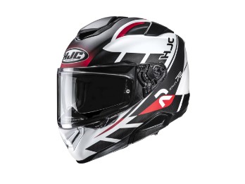 RPHA 72 Value Motorradhelm (Schwarzmatt/Weiß/Rot)