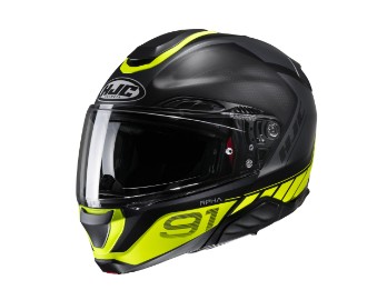 RPHA 91 Rafino Klapphelm (schwarzmatt/neongelb)
