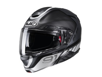 RPHA 91 Rafino Klapphelm (schwarzmatt/grau)