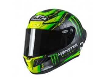 Miniatur-Motorradhelm HJC Rpha 01R Mini Crutchlow Monster Replica