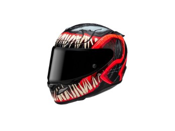RPHA 12 Venom 3 Marvel Motorradhelm (Schwarzmatt/Rot)