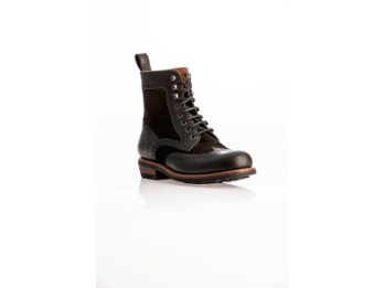 Frisco Brogue Stiefel Damen (schwarz)