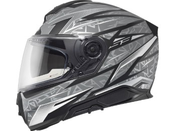 S3 Thunder Grey Motorradhelm (Graumatt/Schwarz/Weiß)