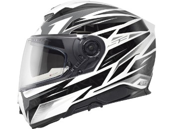 S3 Thunder Blue Motorradhelm (Weiß/Blau/Rot/Schwarz)