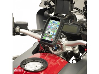GPS Navi Smartphone Tasche Givi S957B mit Lenker-Halterung für I-Phone 6 Plus und Samsung Note 4