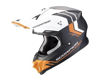 VX-16 EVO Air Fusion Crosshelm (Schwarzmatt/Orange)