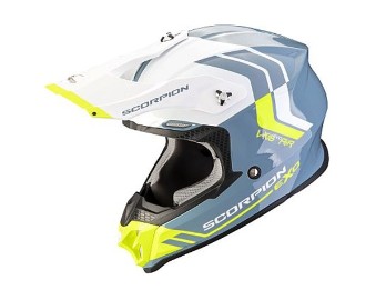 VX-16 EVO Air Fusion Crosshelm (Blau/Neongelb)