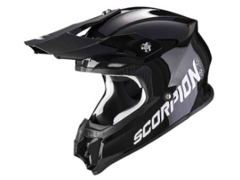 VX-16 EVO Air Solid Crosshelm (Schwarz)