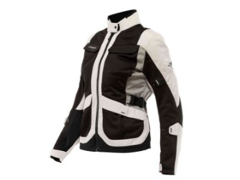 Desert Tex Sommer Motorradjacke Damen (grau / schwarz)