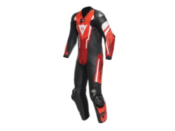 Misano 3 D-Air Lederkombi 1tlg. perforiert (Schwarz/Neonrot)