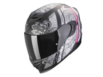 Exo-520 Evo Air Fasta Integralhelm (Schwarzmatt/Silber/Rosa)