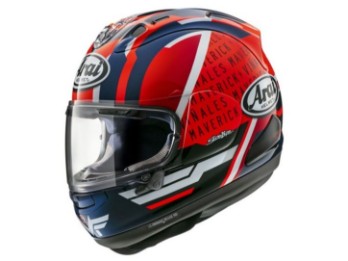 RX-7V EVO Maverick Replica Integralhelm (Rot/Schwarz/Blau)