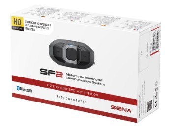 Headset SF2 HD Motorrad Kommunikation Bluetooth 4.1 2-Wege Intercom mit HD-Lautsprecher