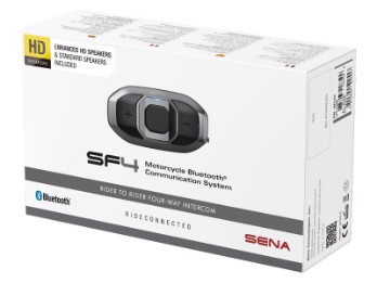 Headset SF4 HD Motorrad Kommunikation Bluetooth 4.1 4-Wege-Intercom mit HD-Lautsprecher