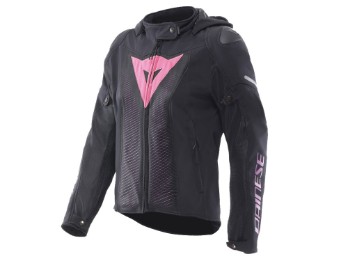 Super Sprint Air Motorradjacke Damen (schwarz / pink)
