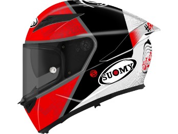 Stellar 2 Bagnaia Replica 2022 Motorradhelm (Rot/Schwarz/Weiß)
