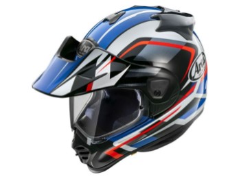Tour-X5 Discovery Blue Endurohelm (Blau/Schwarz/Weiß/Rot)