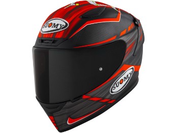 TX-Pro Johnson Replica Integralhelm (Carbonmatt/Rot)