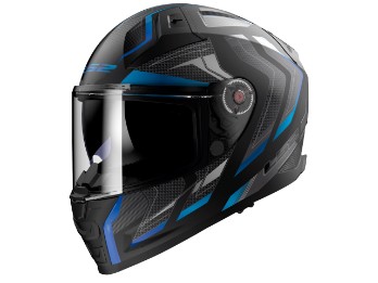 FF811 Vector II Alizer Integralhelm (Schwarzmatt/Blau)