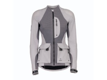 Tor Motorradjacke Damen (Hellgrau)
