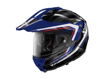 X-552 Ultra Carbon Latitude Adventurehelm (schwarz/carbon/blau)