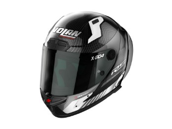 X-804 RS U.C. Hot Lap Integralhelm (Carbon/Schwarz/Weiß)